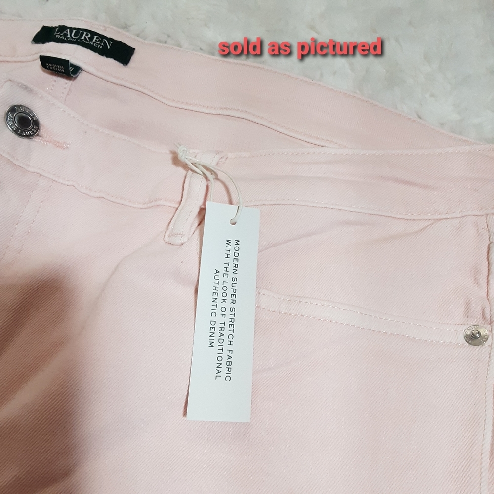 LAUREN RALPH LAUREN PREMIER STRAIGHT ANKLE JEANS - Picture 5 of 7